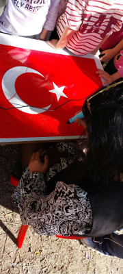 3D KALEM İLE BAYRAK